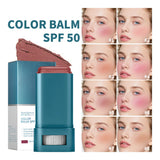 Lip & Cheek Color Balm SPF 50 Mineral Broad Spectrum Sun Protection Water Sweat Resistant Hydrating Long Lasting Buildable Blush