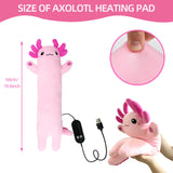 Axolotl Heating Pad for Period Cramps & Menstrual Pain Relief Portable Electric Heat Pads USB Powered Cute Stuff Stuffed Animal