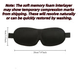 3D Sleep Mask Blindfold Sleeping Aid Soft Memory Foam Eye Mask for Sleeping Travel Blockout Light Slaapmasker Eye Cover