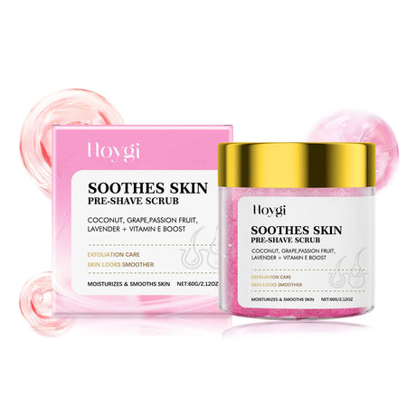 Pre-Shave & Exfoliating Body Scrub Remove Dead Skin Smoothing Moisturizing Gentle Cleansing Pre-Shave Care Smooths Skin Texture