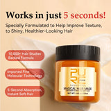120ml Magical Hair Mask Argan Oil Hair Care Cream Repair Dry Frizz Damage Keratin Treatment Masks 5 Seconds Soft Smoothing PURC