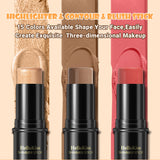 Face Brown Bronzer Contour Stick Face Foundation Makeup Pen Lasting Smooth Contour Shadow Blusher Highlight Concealer Cosmetics