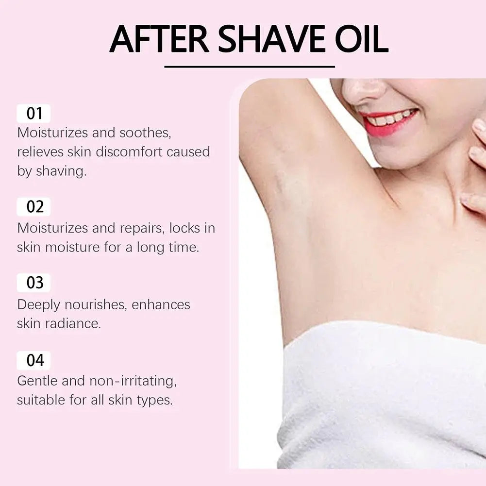Hair Removal Care - 90ml Strawberry Hair Removal Aftercare Oil, 60g Hair Removal Cream, For Armpit Leg Arm Hair Growth Inhibitor