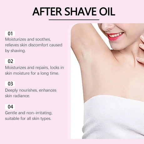 Hair Removal Care - 90ml Strawberry Hair Removal Aftercare Oil, 60g Hair Removal Cream, For Armpit Leg Arm Hair Growth Inhibitor