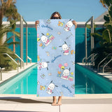 Beach Towels P-Pochacco Bathroom Turban for Hair Drying Personal Care Large Bath Towels Sauna Bathroom Set Accessories Gym Towel