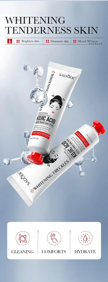 SADOER Kojic Acid Hand Cream Moisturizing Nourishing Brightening Hydrating Hand Creams Beauty Hands Skin Care Products
