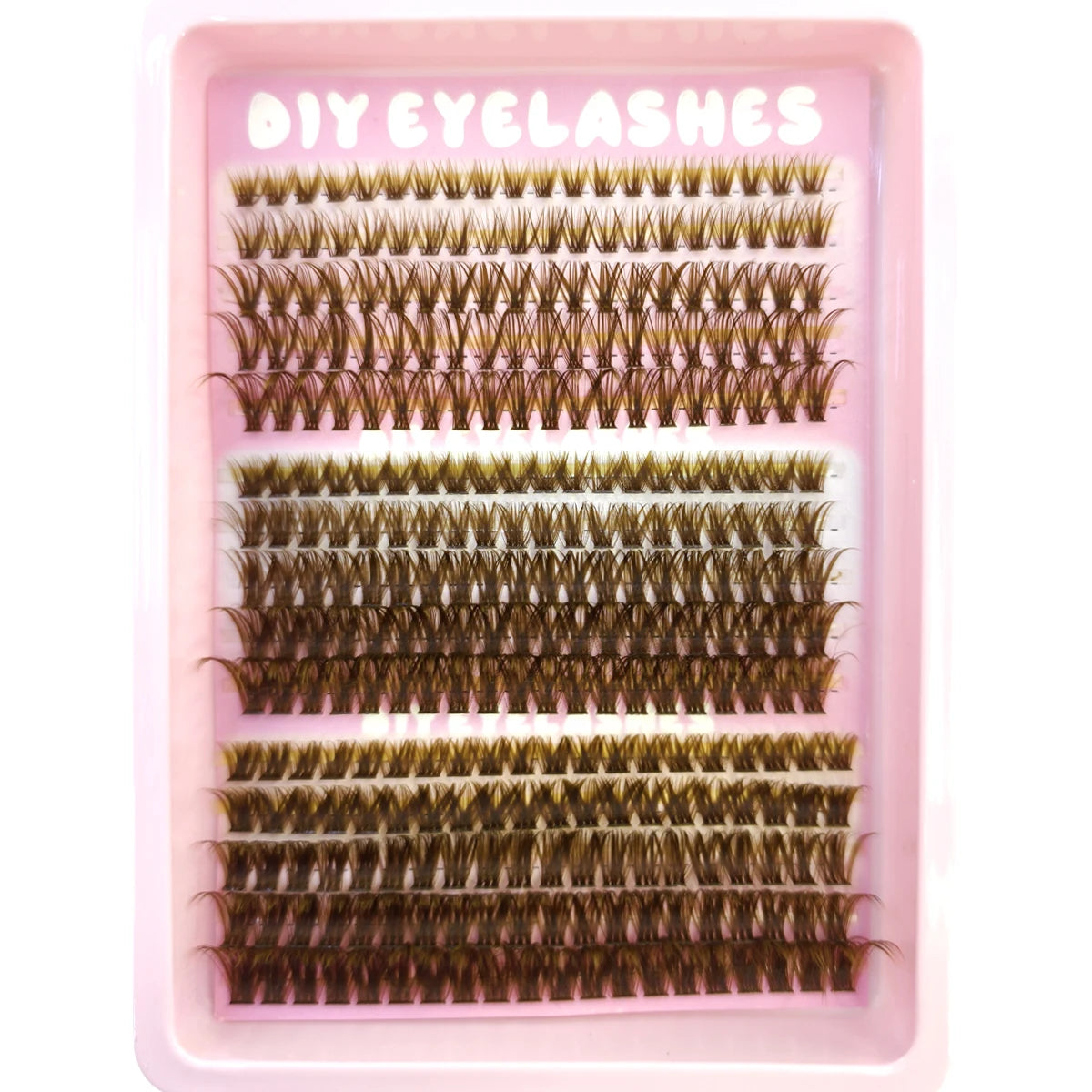AMSDCN  40P-120Pnaturally 240 clusters  Spikes Brown eyelash clustersfaux cils eyelash extensions Wispy Lashes