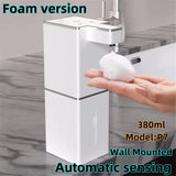 380ML Automatic Foam Soap P11 Dispenser Bathroom Smart Washing Hand Machine With USB Charging White ABS Material