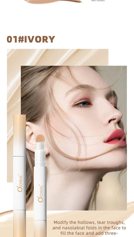 Ocheal 3 Color Face Foundation Concealer Pen Long Lasting Waterproof Corrector Contour Concealers Stick Cosmetic Makeup