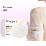 Rice Original Essence Deep Cleaning, Moisturizing Nourishing Facial Cleansing Soap Refreshing Oil Control Facial Wash Hand Soap