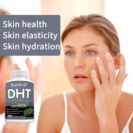 DHT Blocker, Premium Hair Care Formula, with Biotin Supplement, Support Healthy Hair,  Skin, and Nails, Promote Immune System