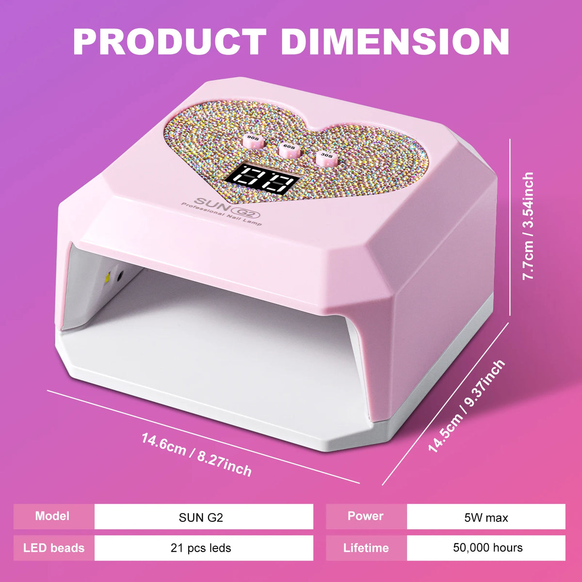 Portable Nail Dryer Lamp UV Light For Nails Eyes Protection 21LEDs UV Lamp for Gel Nails Polish Curing Dryer Home Salon Tool USB