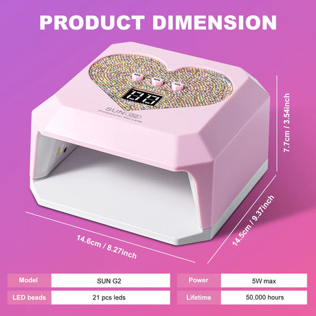 Portable Nail Dryer Lamp UV Light For Nails Eyes Protection 21LEDs UV Lamp for Gel Nails Polish Curing Dryer Home Salon Tool USB
