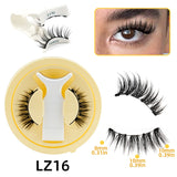 1 Pair Magnetic Eyelashes Set Reusable Easy to Use Eyelash Extension Tools Natural Curler False Eyelashes With Magnetic Tweezers