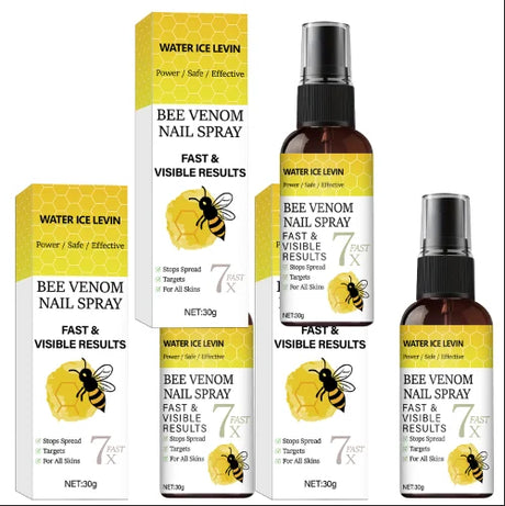 Bee Venom Nail Spray - Fast Visible Results, Stops Spread & Strengthens Nails with Hyaluronic Acid, Safe for All Skins