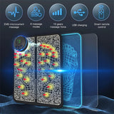 Remote EMS Foot Massager Pad Portable Electric Muscle Stimulation Massage Mat Improve Blood Circulation Relief Pain Relax Feet