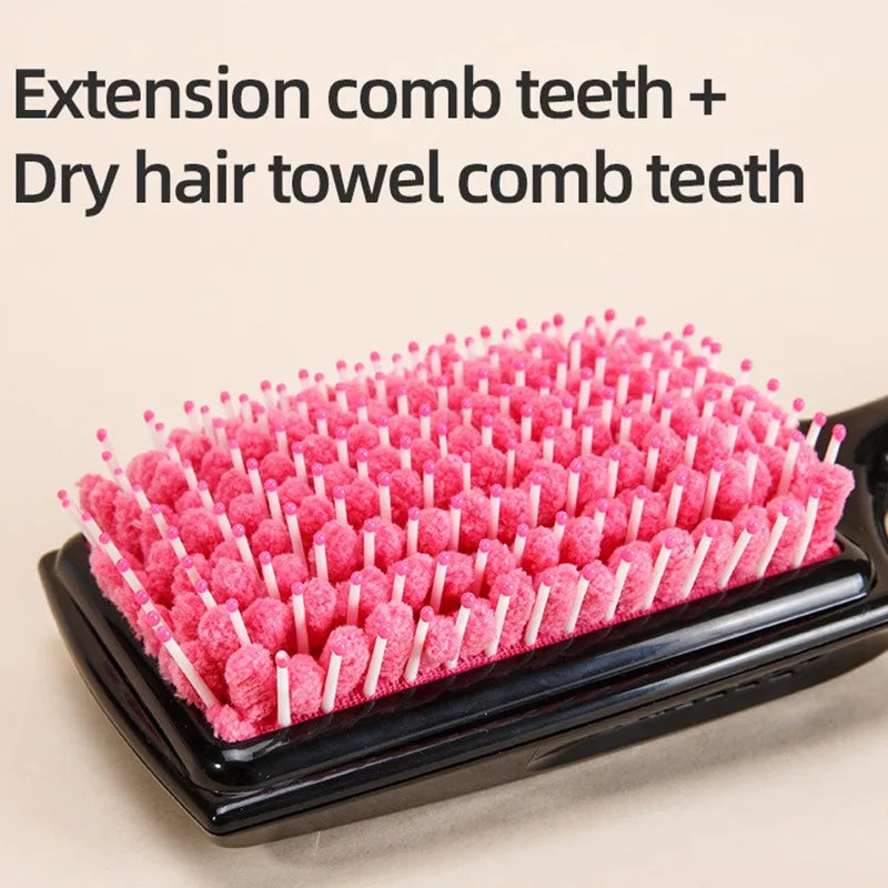 Professional Hair Dryer Brush Microfiber Bristles Quick Drying Comb Anti-Scald Hair Care Styling Tool for Women Home Use