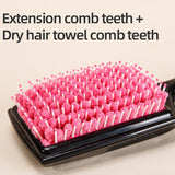 Professional Hair Dryer Brush Microfiber Bristles Quick Drying Comb Anti-Scald Hair Care Styling Tool for Women Home Use