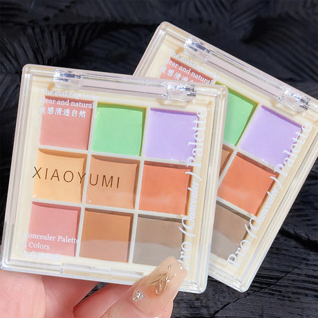 Multi-Color Concealer & Color Correcting Palette, Correcting Green/Purple Shades for Face Makeup, Blemish & Dark Circle Coverage