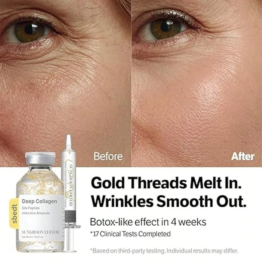 Silk Peptide Intensive Lifting Ampoule |Anti-Aging Serum For Face With Collagen & 30 Peptide Complex  Skin Tightening & Firming