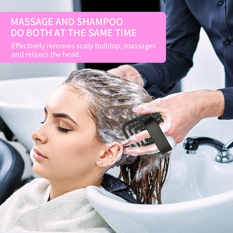 WANMEI Scalp Massage Shampoo Brush - Deep Cleansing & Exfoliation, TPEE Hollow Design, Easy Hair Care