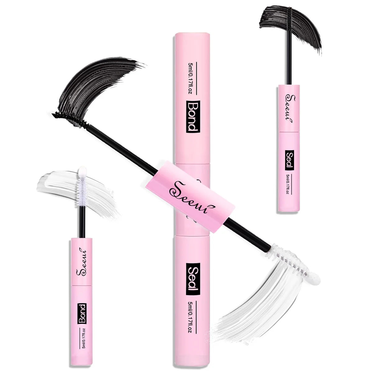 SEEUI DIY Eyelash Extension Bond & Seal Strong Hold Gentle Comfortable Lash Adhesive for All Day Wear For Use 2 in 1