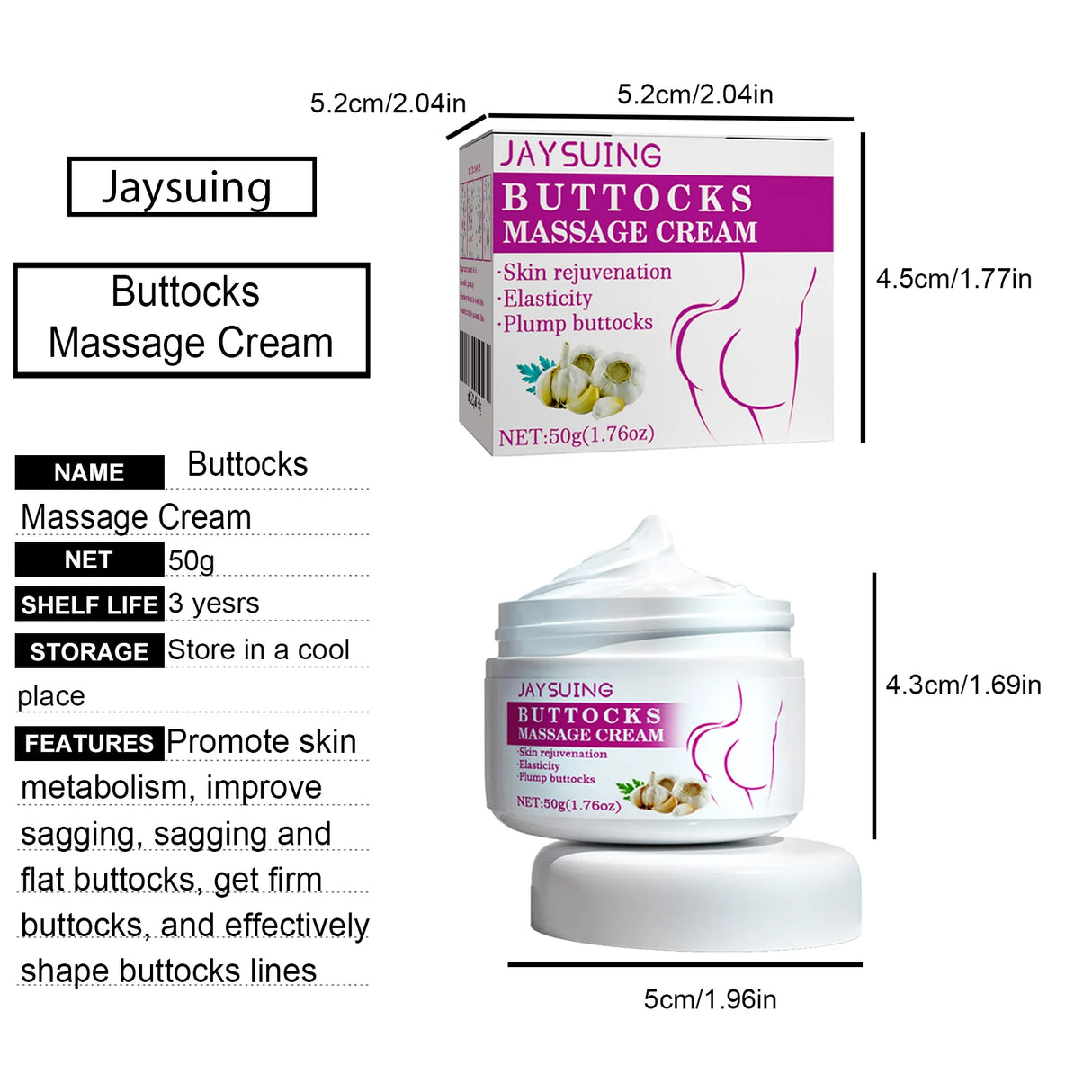 Hip Buttock Care Cream Women Butt Firming Lifting Shaping Moisturizing Body Massager Lotion Peach Plump Buttocks Care Cream