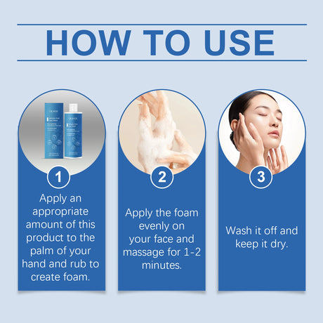 Salicylic Acid Facial Cleanser Acne Treatment Moisturizing Oil Control Skincare Face Wash Cleansing Pore Hydrating Skin Care