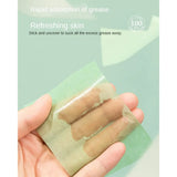 100 Pieces Fragrance Facial Oil-absorbing Paper for T-zone Oil Control