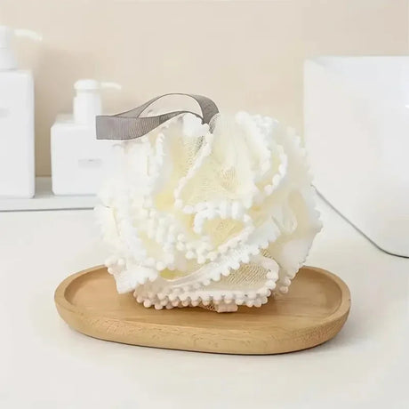 Soft Bathing Flower Foaming Sponge Bubble Wisp for Body Exfoliating Shower Flower Mesh Ball Body Wash Skin Cleaner Bath Supplies
