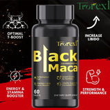 Organic Black Maca Pills 60 Tablets Men Enhancing Supplement Improve Size Endurance Promotes Healthy Energy