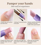 RSNAIL 3-in-1 Cuticle Oil Pen with Ceramic Nail Pusher for Hangnails Dry & Damaged Nails -Nail Care Pen for Repair & Nourishment