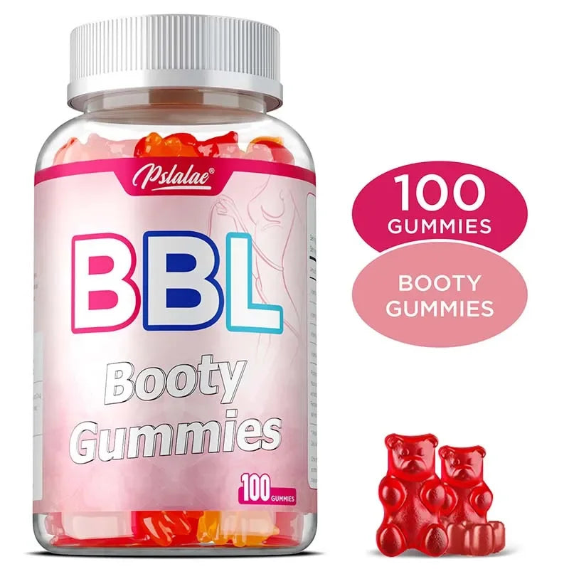BBL Gummies for Bigger Butt Growth - Shape Female Body, Tighten Buttocks, Prevent Sagging and Collapse, Increase Sexy Buttocks