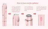 Women Electric Shaver Dual Head Bikini Trimmer Waterproof Body Hair  Trimmer Facial Hair Remover for Bikini Underarm Leg Arm