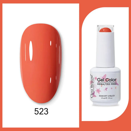 Clou Beaute Gel Color Hema TPO Free 15ml Gel Nail Varnish Soak Off UV Gel Polish Nail Art Manicure Lacquer Nail Art Jelly Gel