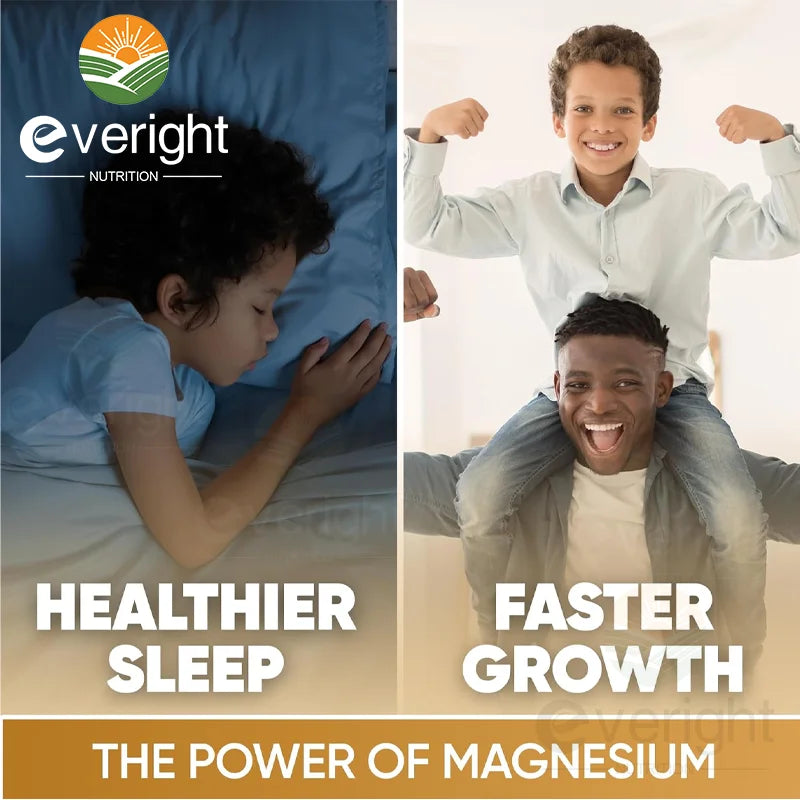 Bone Strength Supplement - for Natural Height Growth, Adult and Kids - High Absorption - Calcium, Magnesium, Zinc,Multivitamins