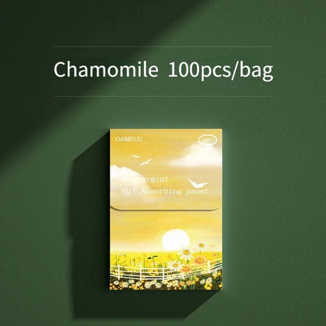 100Pcs Face Oil Blotting Paper Protable Face Wipes Facial Cleanser Oil Control Oil-absorbing Sheets Blotting Tissue Makeup Tools
