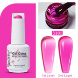 Clou Beaute Jelly Color UV Gel Manicure Summer Pink Nude Gel Nail Rainbow Nail Supplies For Professionals Semi-permanent Varnish