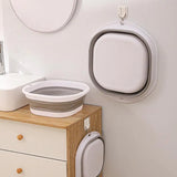 Large Foldable Portable Plastic Compression Washbasin, Suitable For Home, Travel Laundry, Washing Vegetables