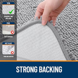 Bathroom Rugs 30x20, Extra Soft Absorbent Chenille Bath Rugs, Rubber Backing Quick Dry, Machine Washable Bath Mats for Bathroom