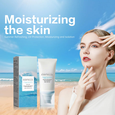 Facial Sunscreen 50+Solar Sunscreen Moisturizing and Moisturizing to Resist UV Radiation and Delay Photoaging
