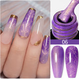 PUENTE 7.5ML Nude Shade Moonlight Cat Magnetic Gel Nail Polish Ultra-Bright Cat Eye Soak Off UV Semi-Permanent Varnish Manicure