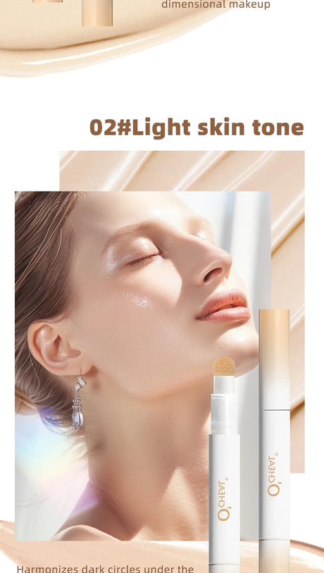 Ocheal 3 Color Face Foundation Concealer Pen Long Lasting Waterproof Corrector Contour Concealers Stick Cosmetic Makeup