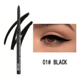 1Pc Waterproof Black Eyeliner Pencils Smudge-Proof Long-Lasting Eye Makeup Perfect For Fashion Look