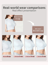 LERVANLA Silicone Breasts Pads Forms Pads Chest Women's Fake Boobs Enhancement Magnify Underwear 2-in-1Breast Becomes Big
