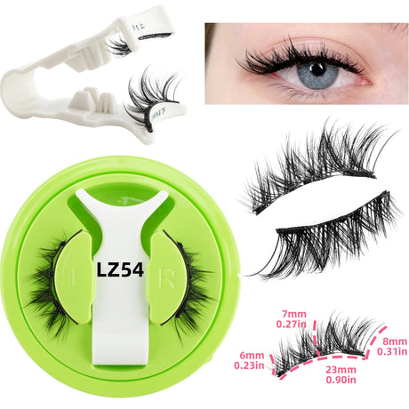 1 Pair Magnetic Eyelashes Set Reusable Easy to Use Eyelash Extension Tools Natural Curler False Eyelashes With Magnetic Tweezers