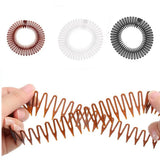 2Pcs Plastic Full Circle Stretch Diamond Flexible Comb Teeth Headband Hair Band Clip Face Wash Fixed Hair Accessories Non-Slip