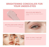 Hydrating Eye Brightening Concealer&Contour Cream-Full Coverage Long Lasting Correcting Eye Concealer for a Perfect Look Makeup