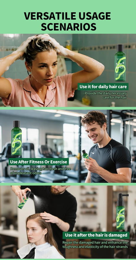 Tea Tree Essence Shampoo Hair Conditioner Set Deep Cleaning Moisturizing Scalp Strengthening Nourish Shiny Anti Hair Loss Care