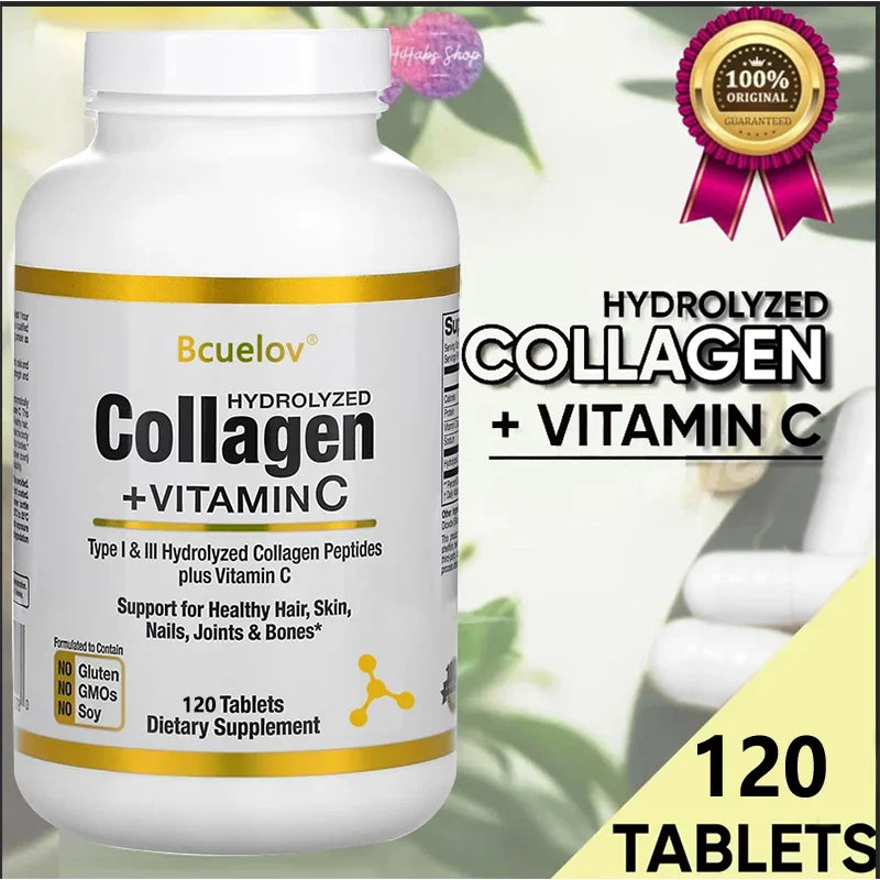 Hydrolyzed Fish Collagen - Marine Collagen, Skin Health, Anti-aging Antioxidant, ‌supports Joint and Bone Health